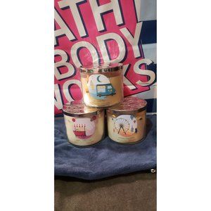 Bath and Body Works 3 Wick Candle Bundle